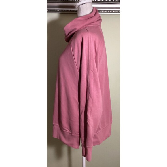 Nike Women's Get Fit Funnel-Neck Pink Pullover Sweatshirt (CU5659-614) Size S - Picture 4 of 10